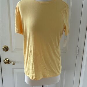 NWT yellow PIMA cotton tee